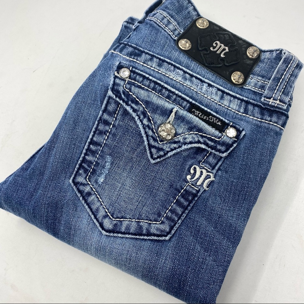 Miss Me Bootcut Light Wash Distressed Jeans